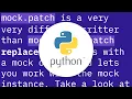 Mocking a class Mock or patch