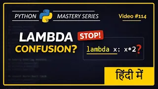 Python Lambda Function Explained in Hindi Anonymous Function Examples Beginner Friendly