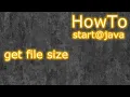 Java get file size