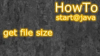 Java get file size