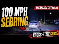 Arkansas State Police PIT Chrysler Sebring After 100 MPH Chase Through Fort Smith