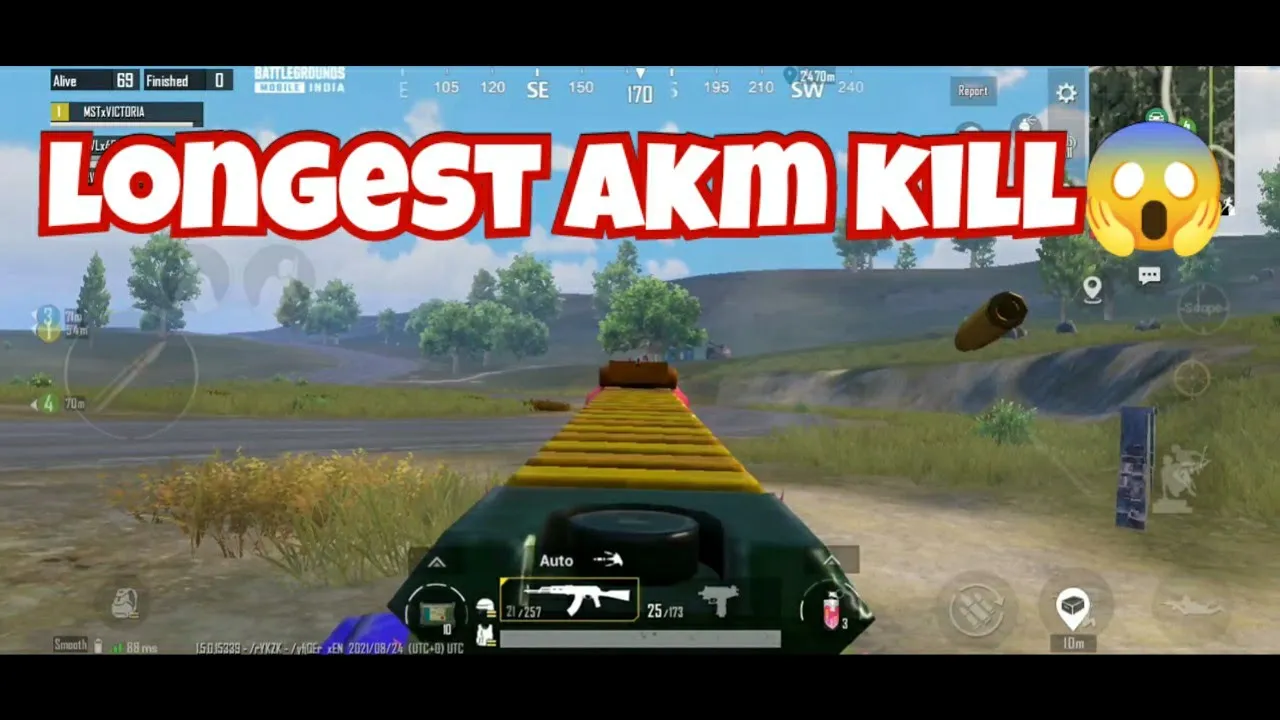 LONGEST AKM IRON SIGHT KILL😱🔥 #shorts