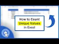 How to Count Unique Values in Excel Quick and Easy