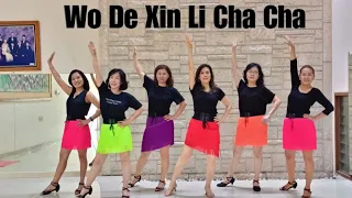 Download Wo De Xin Li Cha Cha Line Dance (demo \u0026 count) MP3