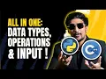 Coding Tutorials All in One - Data Types Ops Input Python C Java Tamil EP 3 5