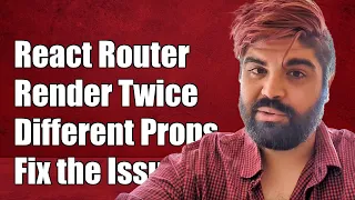 React Router Rendering Same Component Twice with Different Props Issue