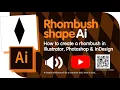 rhombus shape Illustrator AI