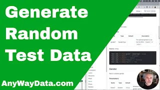 Generate Test Data Using AnyWayData com and Faker fake function