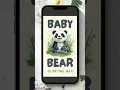 Panda-themed Baby Shower Digital Invitation