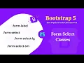 Bootstrap 5 form select classes