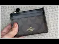 COACH MINI SKINNY ID CASE IN SIGNATURE CANVAS