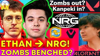 Ethan JOINS NRG!! Sentinels BENCH Zombs, Sinatraa NOT Signed?! ???? VALORANT Roster News