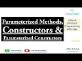 OOP 5 Parameterized Methods Constructors and Parameterized Constructors in Urdu by Arfan Shahzad
