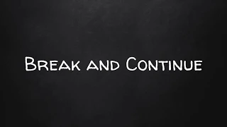 Learn JavaScript Part 29 - Break and Continue