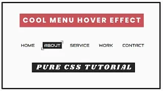 Cool css menu hover effect html css hover effect tutorial