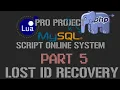 How To Make Lost ID Recovery Account Online Script Part 5 Pro Project LUA PHP MYSQL