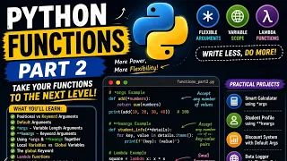 Advanced Python Functions for Beginners args kwargs Lambda Variable Scope