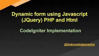 Dynamic Form using Javascript and html Add Fields dynamically with add and remove Button