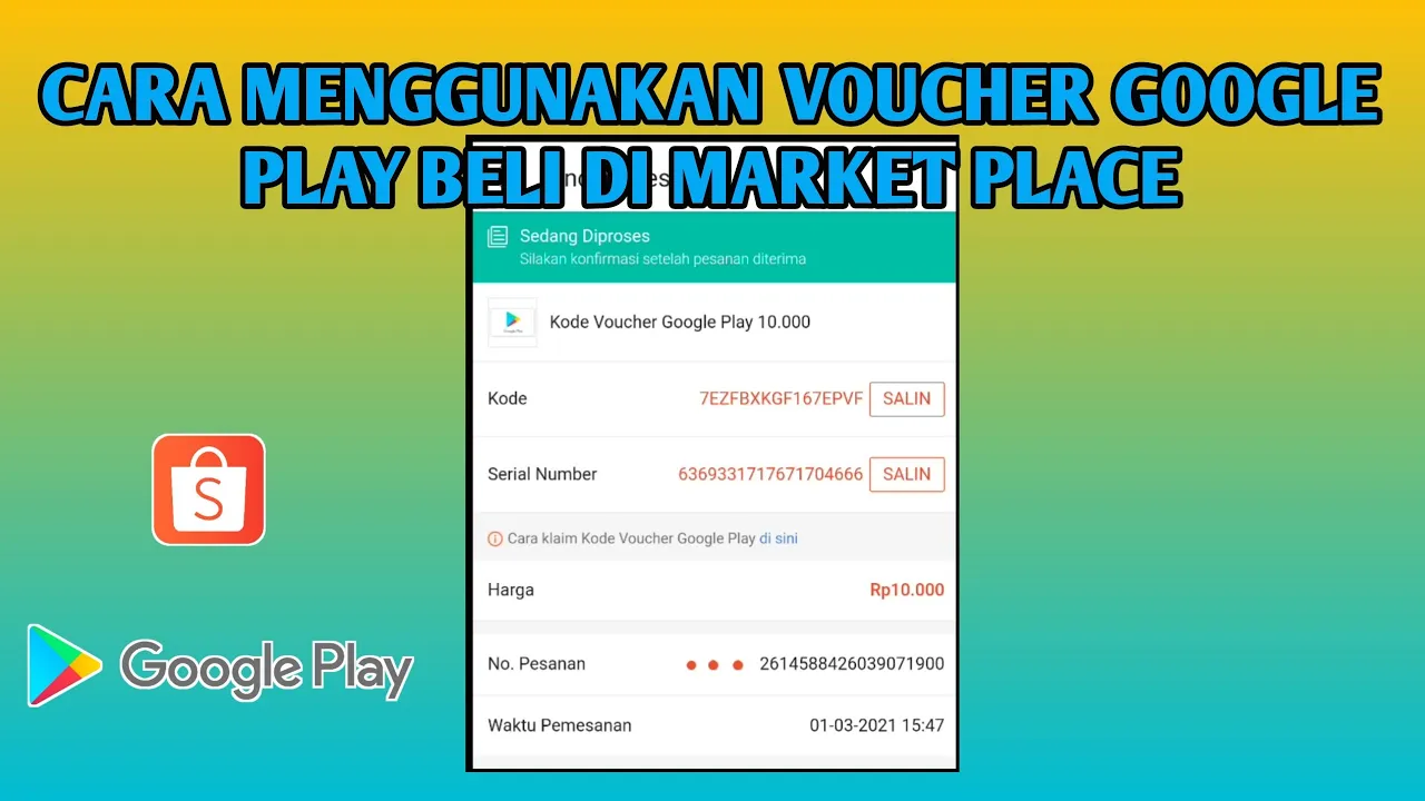 SALDO GOOGLE PLAY GRATIS!! LANGSUNG TOP UP GAME WORK 100%