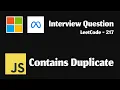 Contains Duplicate - LeetCode 217