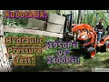 Kubota BX - Testing Relief Valve Pressure 1950PSI Vs 2400PSI Vs Lift New Suitcase Weights
