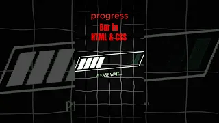 Create a Progress Bar with HTML CSS in Minutes