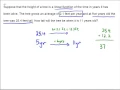 Application problem with a linear function Finding a coordinate given the slope and a point