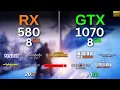 RX 580 8Gb vs GTX 1070 8Gb tested in 13 Games 1080p 2025