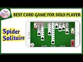 Best Card Game for solo android Game how to play spider solitaire in mobile TheGamesUnboxing