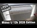 How to Install Midea U Window Air Conditioner 12 000 BTU U-Shaped POV Installation