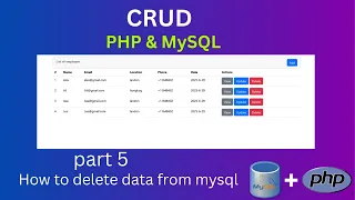 How to Delete Data from MySQL Database Using PHP Secure Simple Tutorial