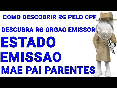 Download MP3 como descobrir o numero do rg pelo cpf consulta completa sai rg data de expedidor mae pai titulo