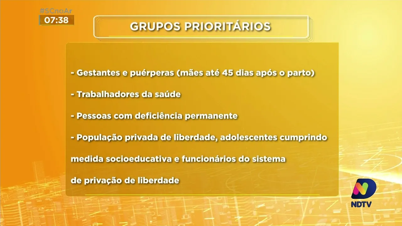 Governo amplia doses de vacina de reforço contra Covid-19 em todos os grupos prioritários em SC