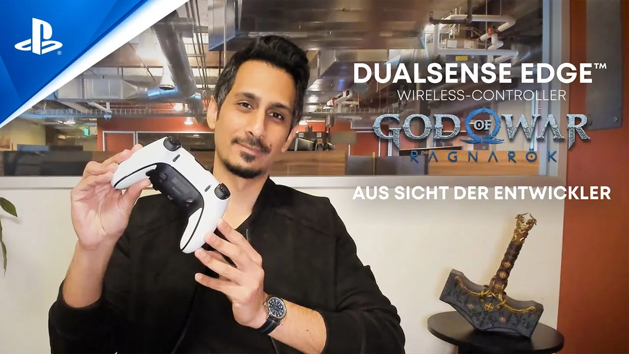 DualSense Edge Wireless-Controller - God of War Ragnarök | Entwickler-Experience