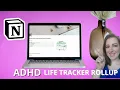 AD Notion Life Tracker Rollup Daily Dashboard-Template Tutorial Walkthrough