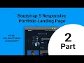 Bootstrap Portfolio Website HTML CSS JS PART-2