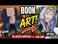 Repurposing an Old Book Into an ACEO Art Card DIY Mixed Media Upcycled Art Tutorial