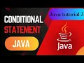 Java Lecture 2 Conditional Statement If - Else java Programming