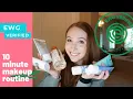 EWG Verified 10 Minute Makeup Look and Product Review