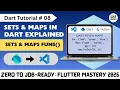 Sets and Maps in Dart Explained Dart Tutorial 08 Complete Dart Course for Beginners
