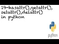 Built in Functions In Python getattr setattr hasattr delattr Spyder IDE