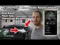 My 2nd Tesla WINDSHIELD REPLACEMENT How Much Tesla App Touch-Free Service