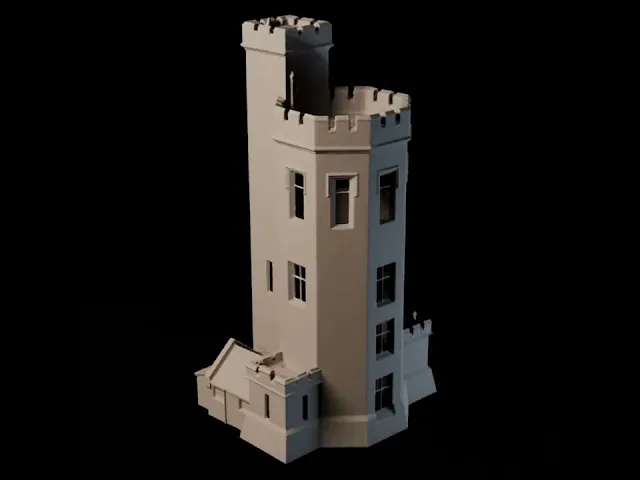 English Countryside 1839 Bicton "China Tower" Belvedere: LED-Ready Folly (HO Scale) video thumbnail