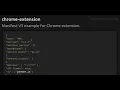 Manifest V3 example for Chrome extension - extension