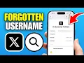 How To Find Forgotten Username In Twitter X
