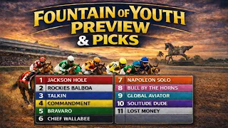 Fountain of Youth Stakes 2026 Picks and Kentucky Derby Prep Race