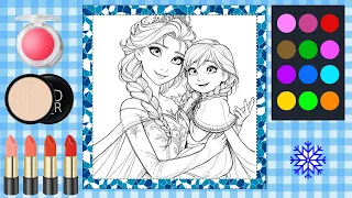 EASY TO DRAW ELSA ANNA FROZEN MAKEUP KIT