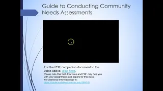 Chapter 3 Needs Assessment Lecture
