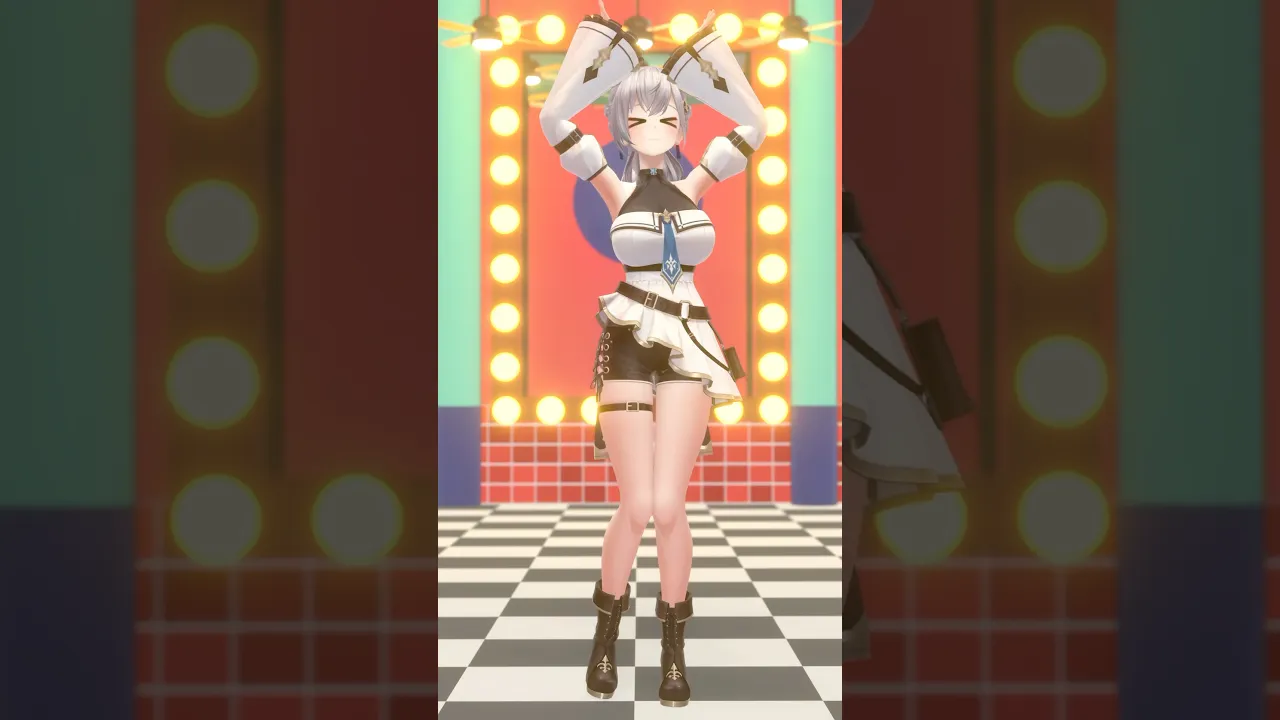 【ダンスモーションデータ配布中?】新曲「トレビアンナイト」みんな踊ってみてね✨【白銀ノエル/ホロライブ】#shorts