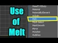 Use of Melt modifier in 3DsMax